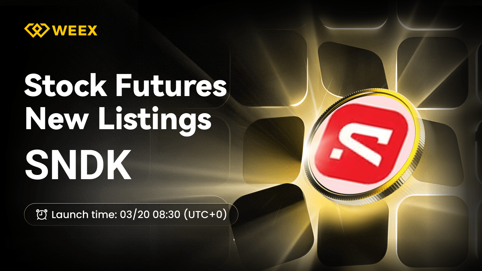 WEEX将上线美闪迪(SNDK)并推出SNDK USDT 永续合约