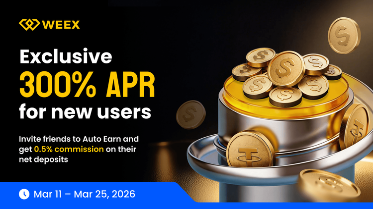 Earn Up to 300% APR With WEEX Auto Earn: Limited-Time Crypto Passive Income Event