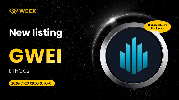 Ra mắt độc quyền lần đầu: Cặp GWEI USDT được niêm yết trên WEEX Spot