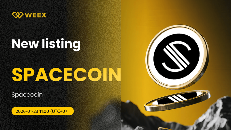 SPACECOIN USDT lần đầu tiên được niêm yết trên WEEX Spot.