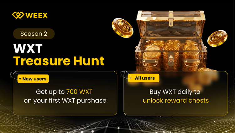 WEEX Token (WXT) Treasure Hunt S2: Làm thế nào để kiếm được phần thưởng hàng ngày và tối đa hóa tiền thưởng giao dịch của bạn
